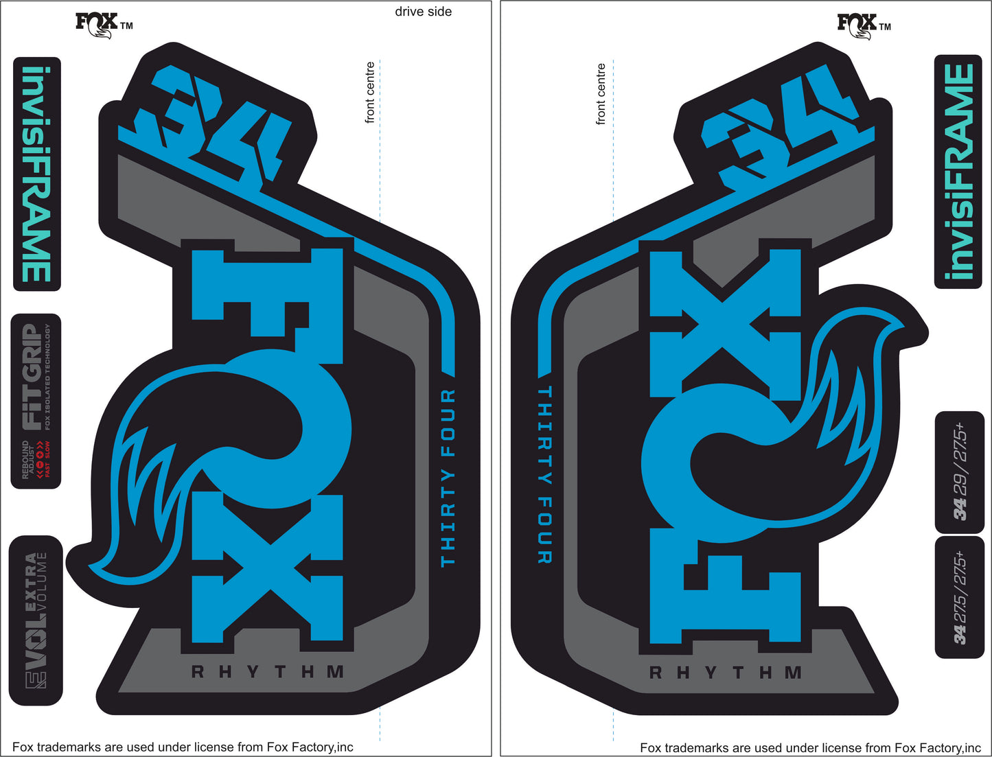 Fox 34 Rhythm 2023 Decals