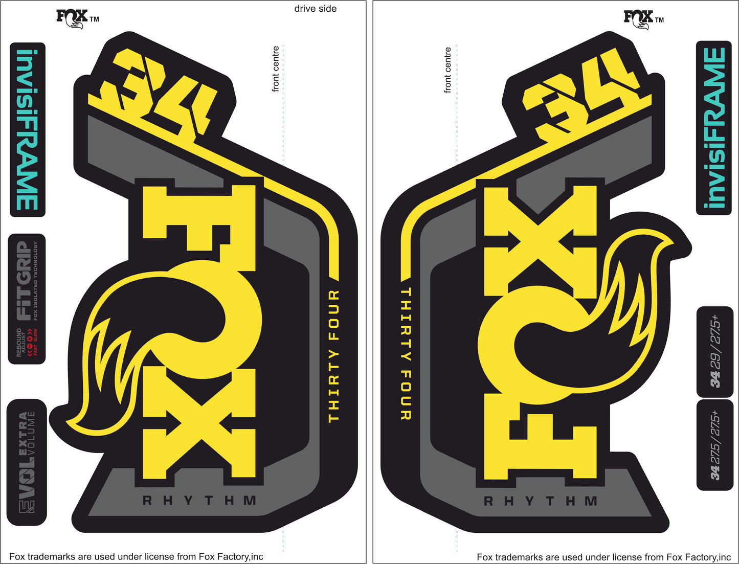 Fox 34 Rhythm 2023 Decals