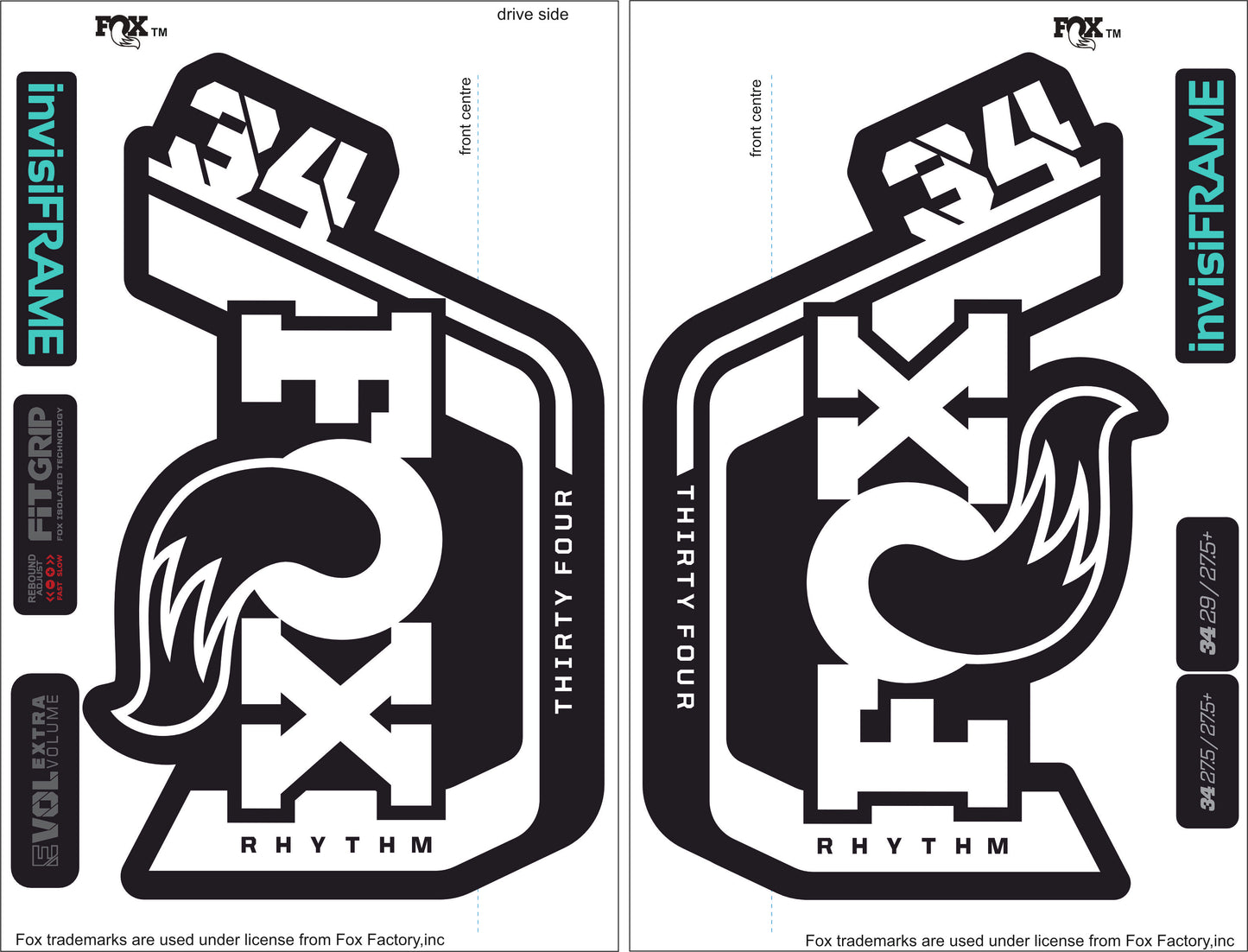 Fox 34 Rhythm 2023 Decals