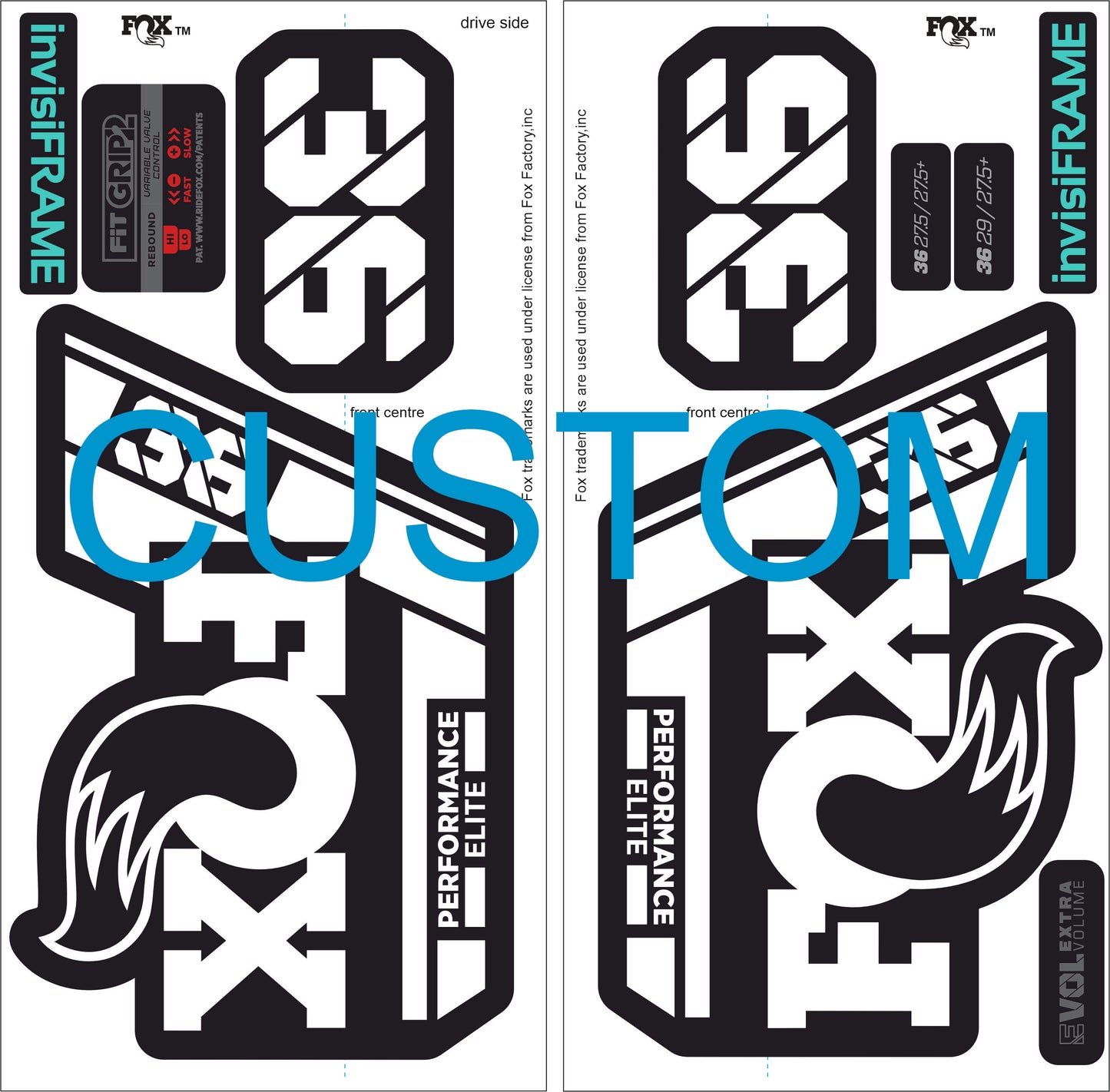 Fox 36 Performance Elite 2021 Decals