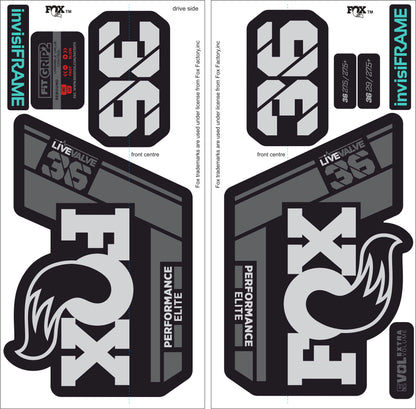 Fox 36 Performance Elite Live Valve 2022 decals