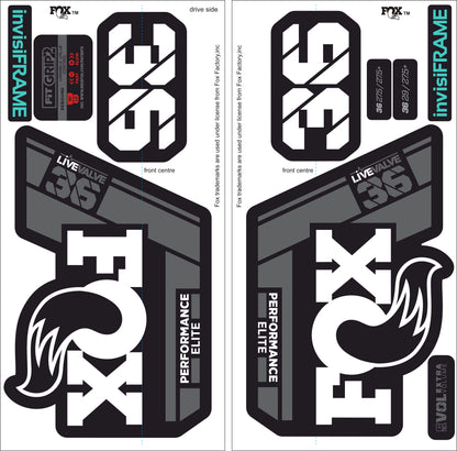 Fox 36 Performance Elite Live Valve 2022 decals