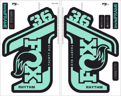 Fox 36 Rhythm 2021 decals