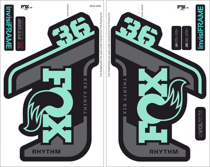 Fox 36 Rhythm 2021 decals