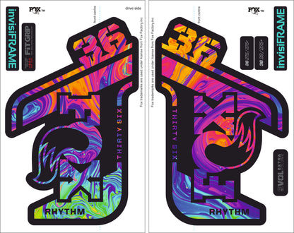 Fox 36 Rhythm 2021 decals