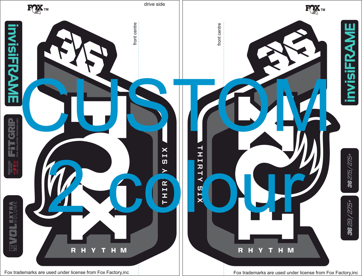 Fox 36 Rhythm 2023 Decals