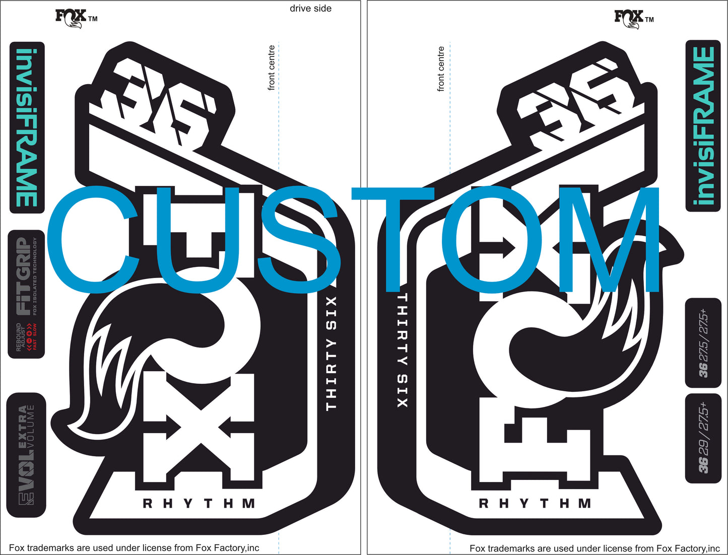 Fox 36 Rhythm 2023 Decals