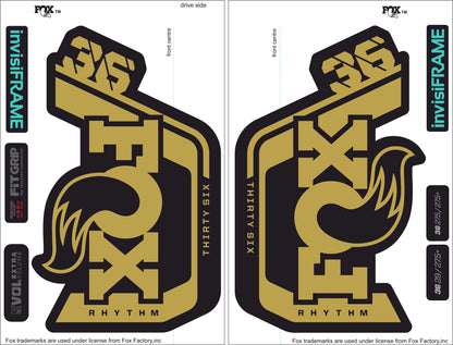 Fox 36 Rhythm 2023 Decals