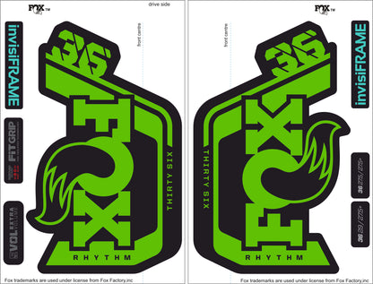 Fox 36 Rhythm 2023 Decals