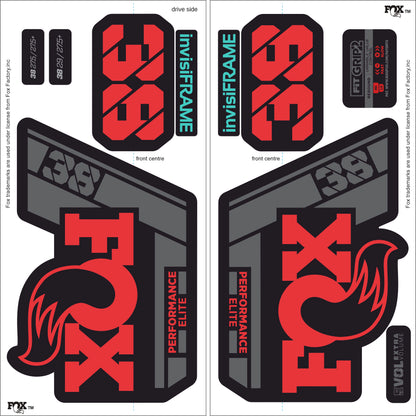 Fox 38 Performance Elite 2021 Decals