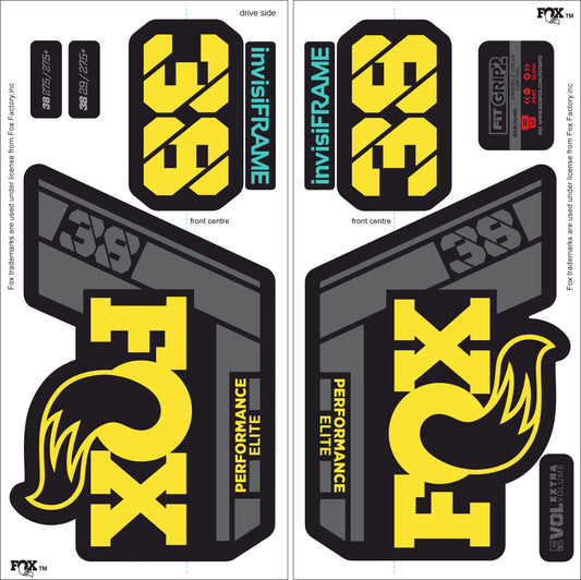 Fox 38 Performance Elite 2021 Decals