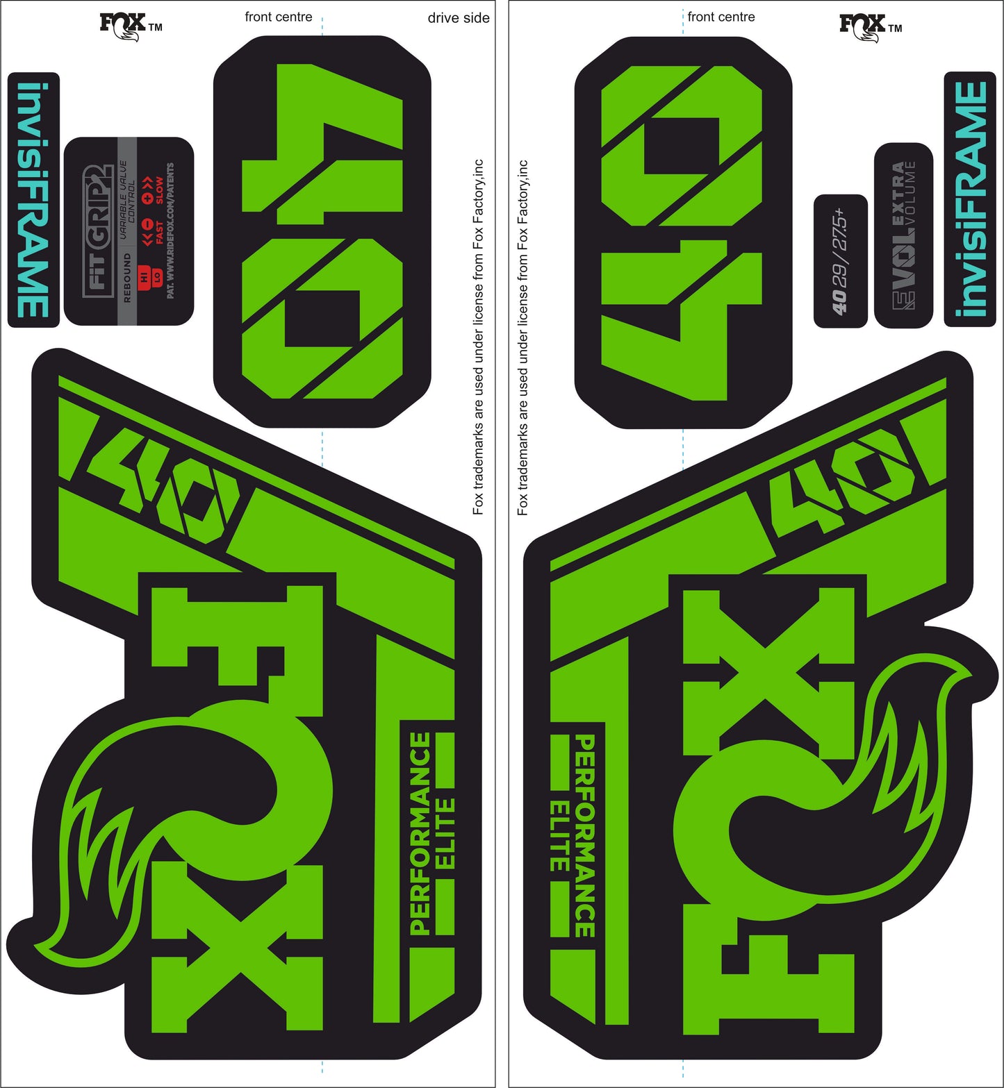 Fox 40 Performance Elite 2021 Decals
