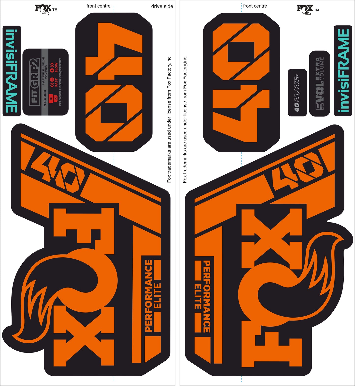 Fox 40 Performance Elite 2021 Decals