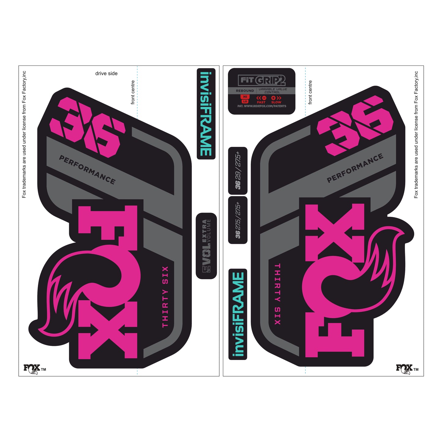 Fox 36 performance 2021 Decals