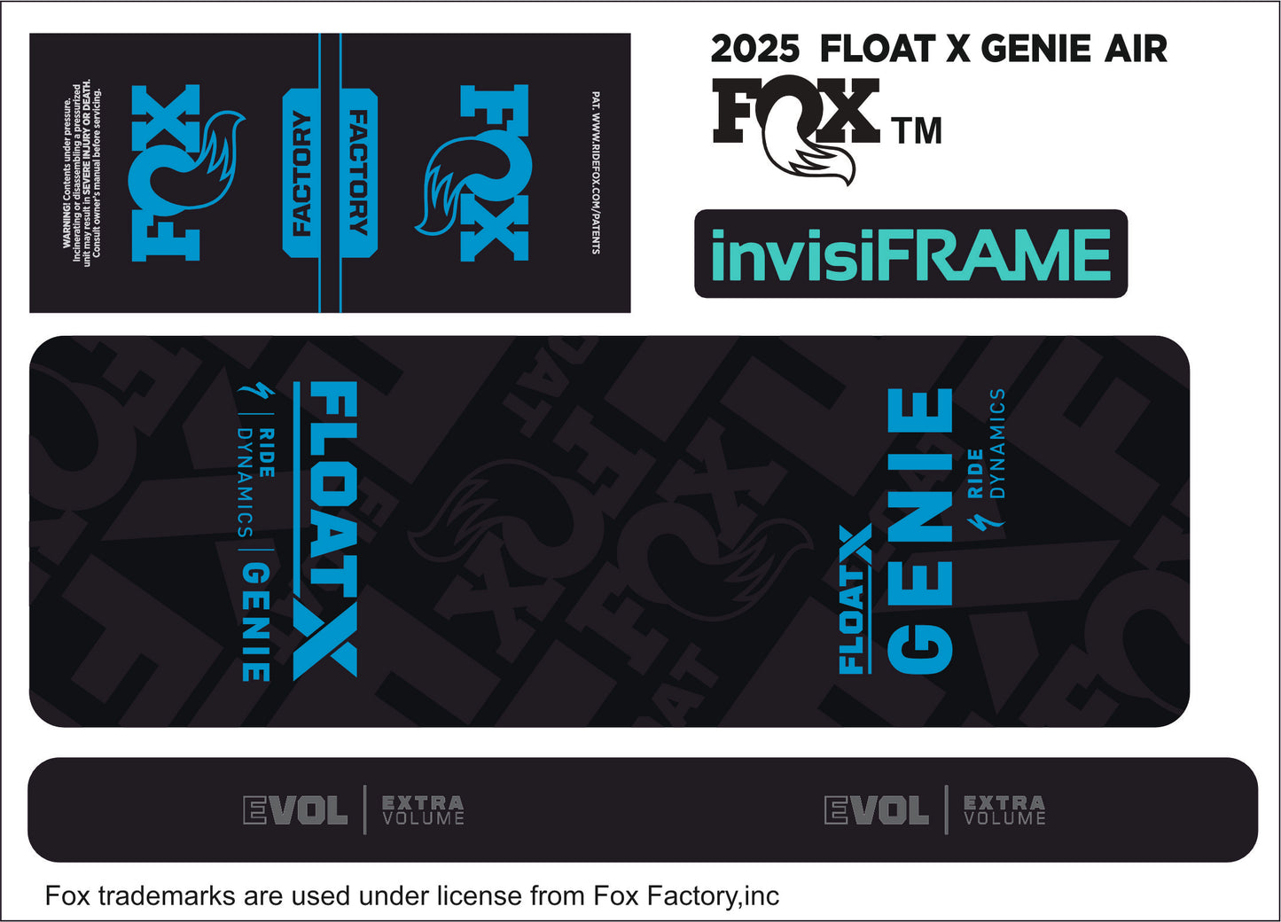 Fox Float X Genie Factory 2025 Decals