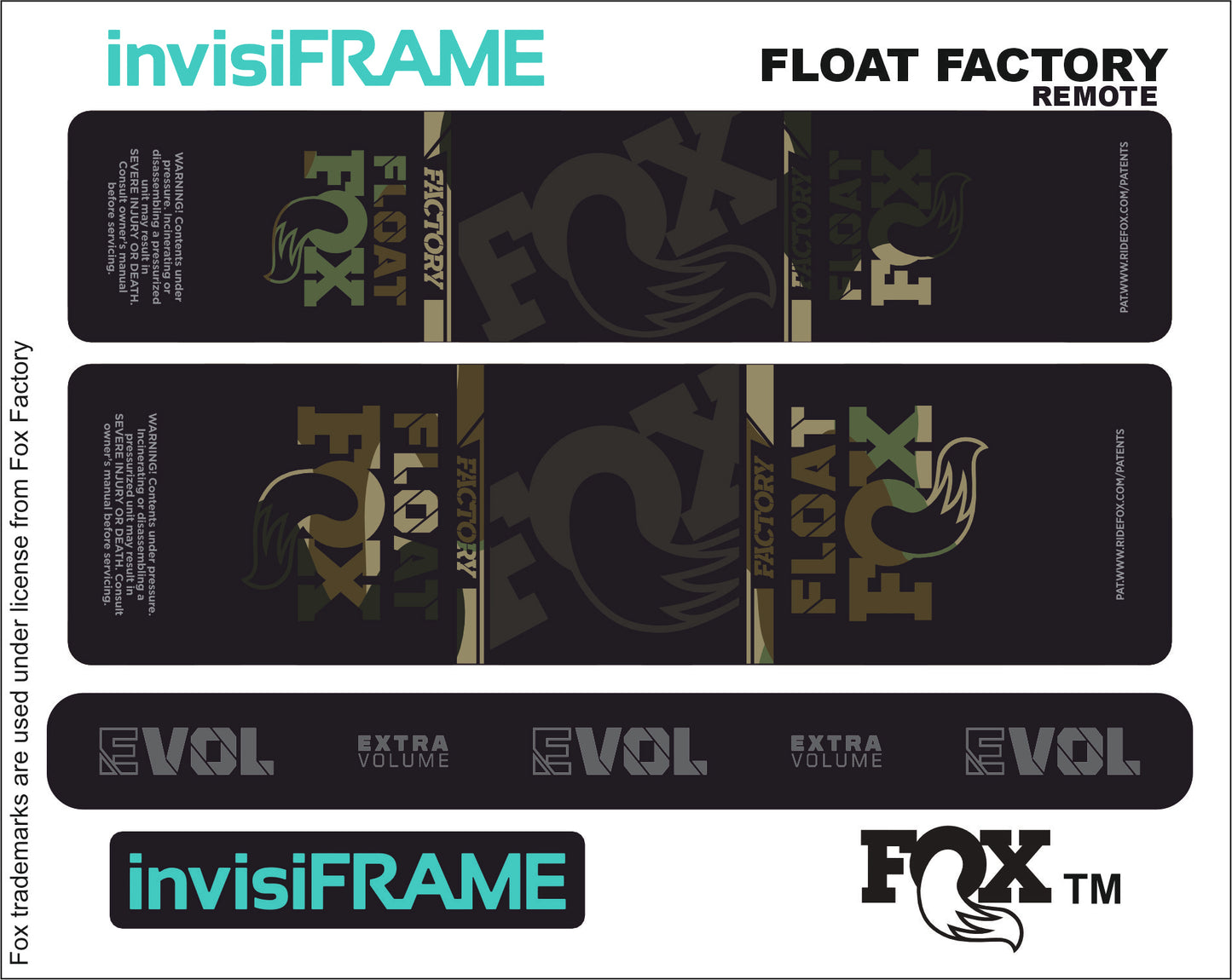 Fox Float Factory Remote 2023 Decals