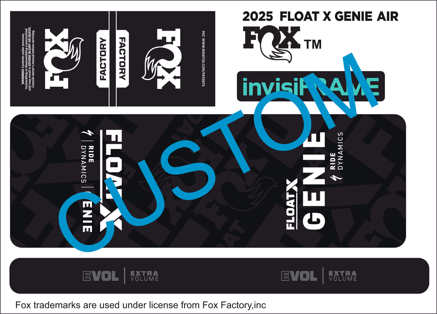 Fox Float X Genie Factory 2025 Decals