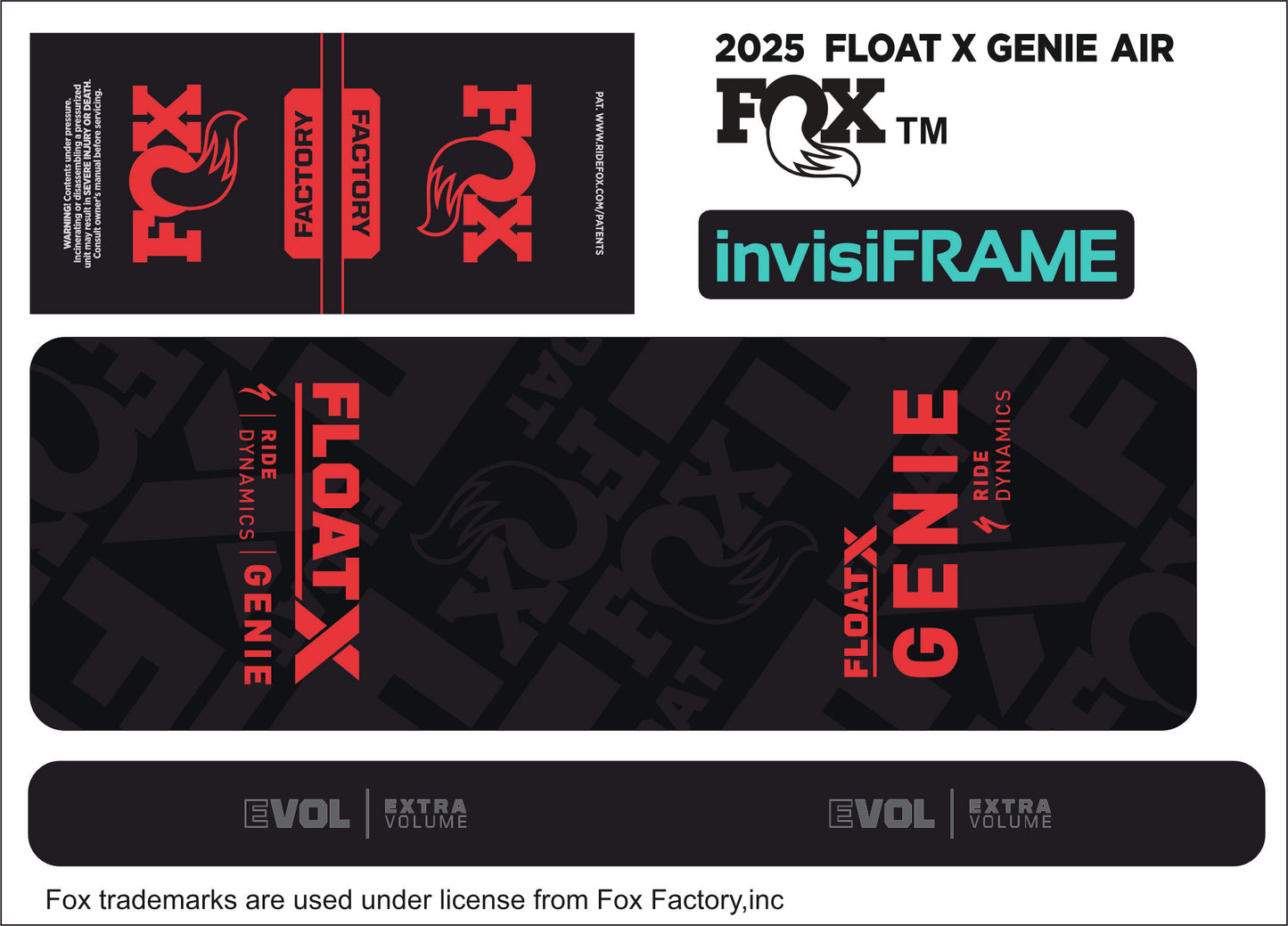 Fox Float X Genie Factory 2025 Decals
