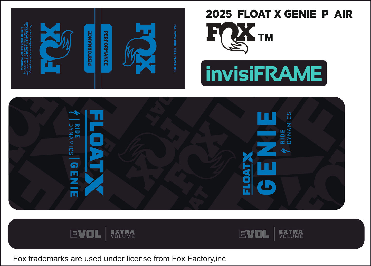 Fox Float X Genie Performance 2025 Decals
