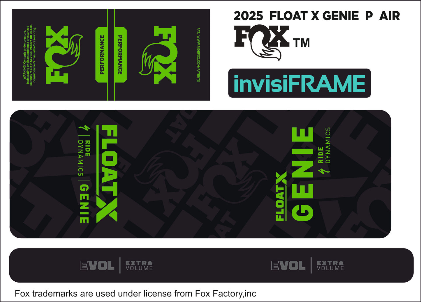 Fox Float X Genie Performance 2025 Decals