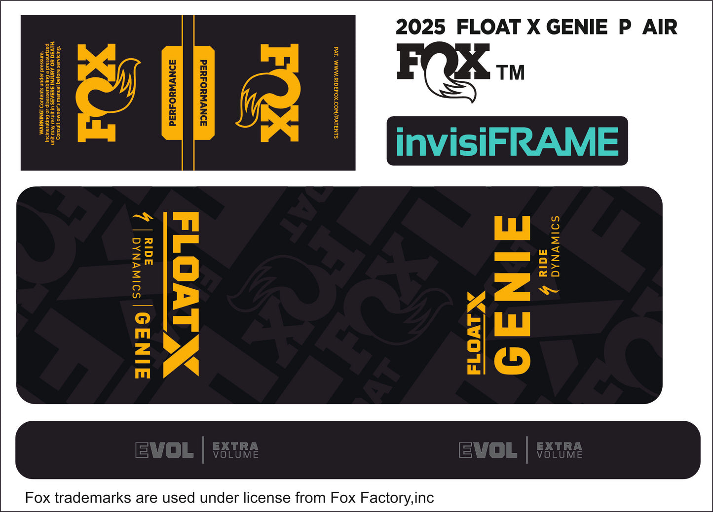 Fox Float X Genie Performance 2025 Decals