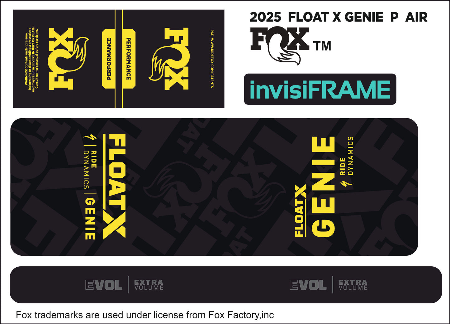 Fox Float X Genie Performance 2025 Decals