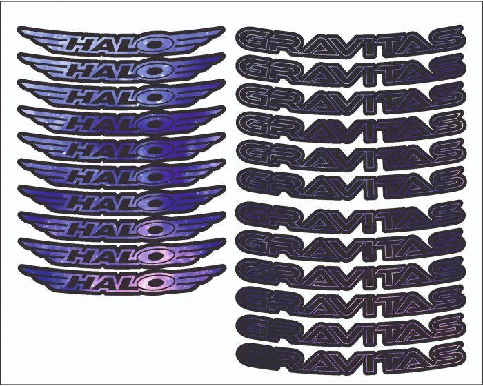 Halo Gravitas Rim x24 Decals