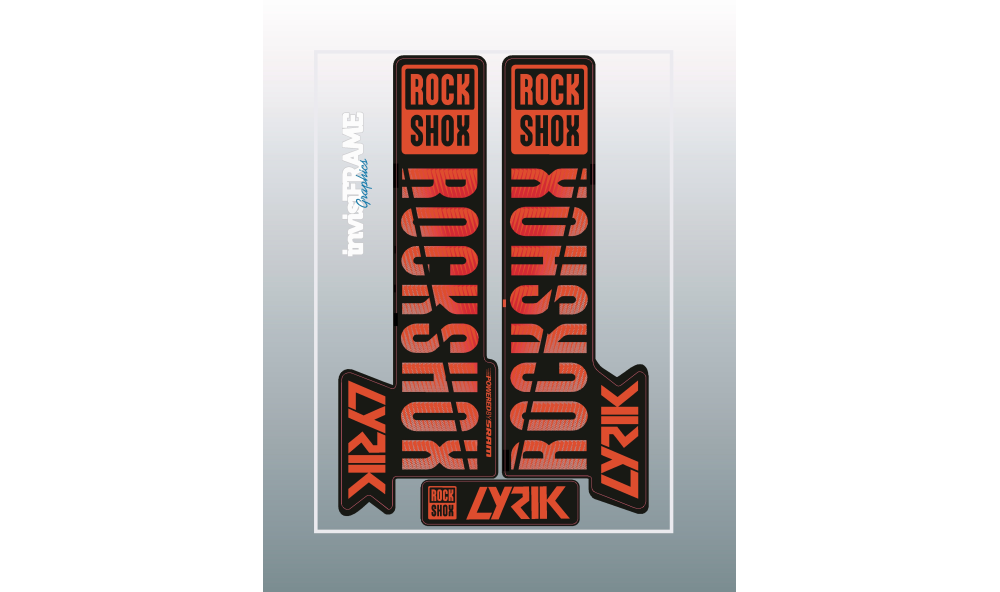 Rock Shox LYRIK 2018 decals