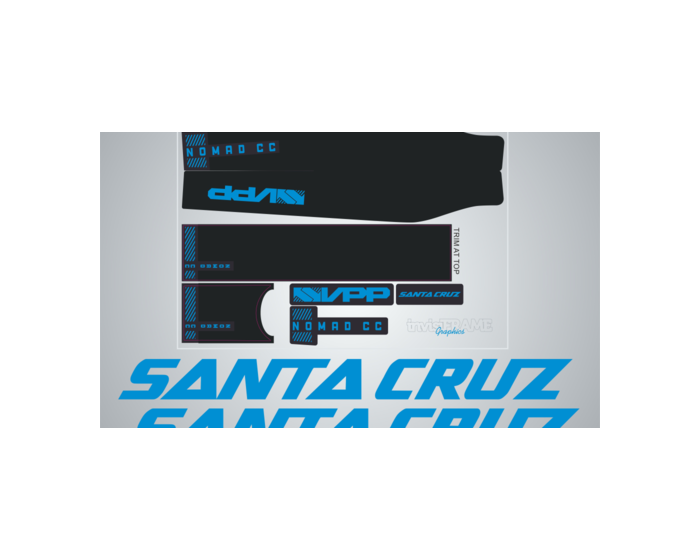 Santa Cruz Nomad V4 CC 2019 Black Decals