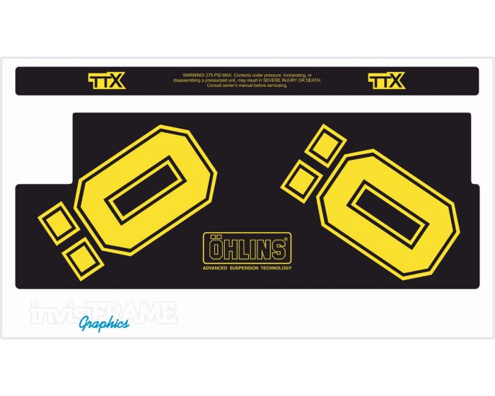 Ohlins TTX Air 2020 Shock Decals