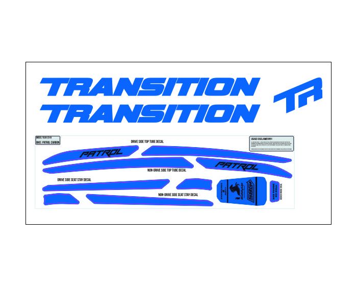 Transition Sentinel Carbon 2019 Decals