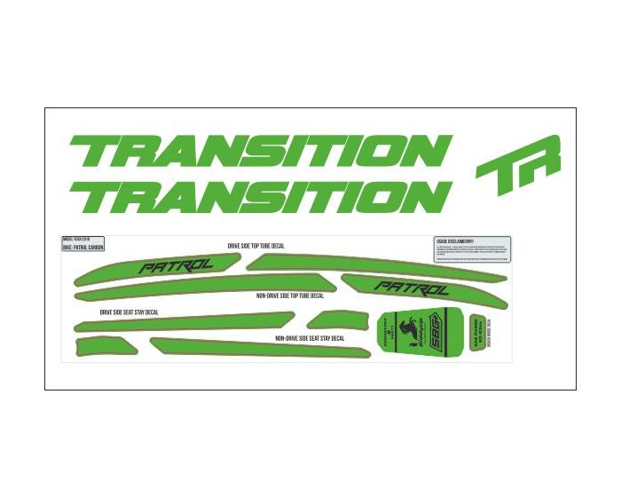 Transition Sentinel Carbon 2019 Decals