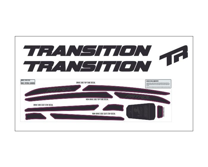 Transition Sentinel Carbon 2019 Decals