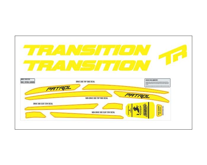 Transition Sentinel Carbon 2019 Decals