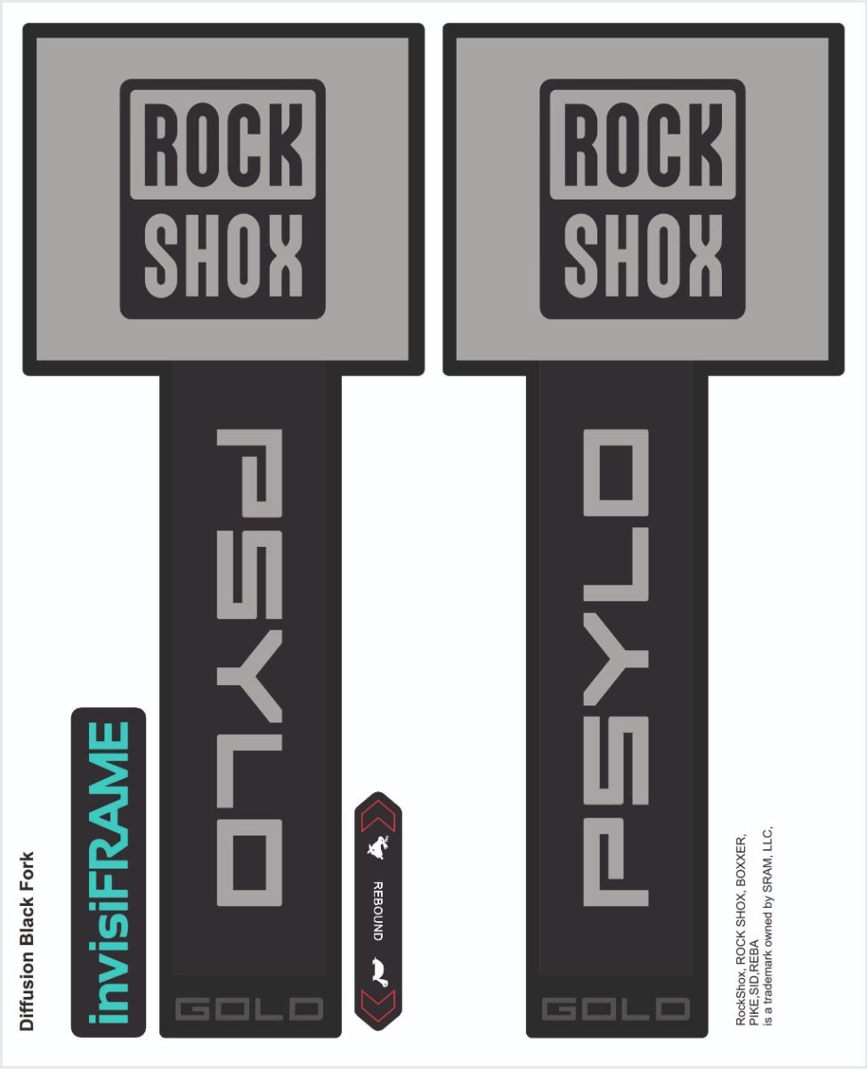 Rock Shox Psylo Gold, Diffusion 2025 Decals