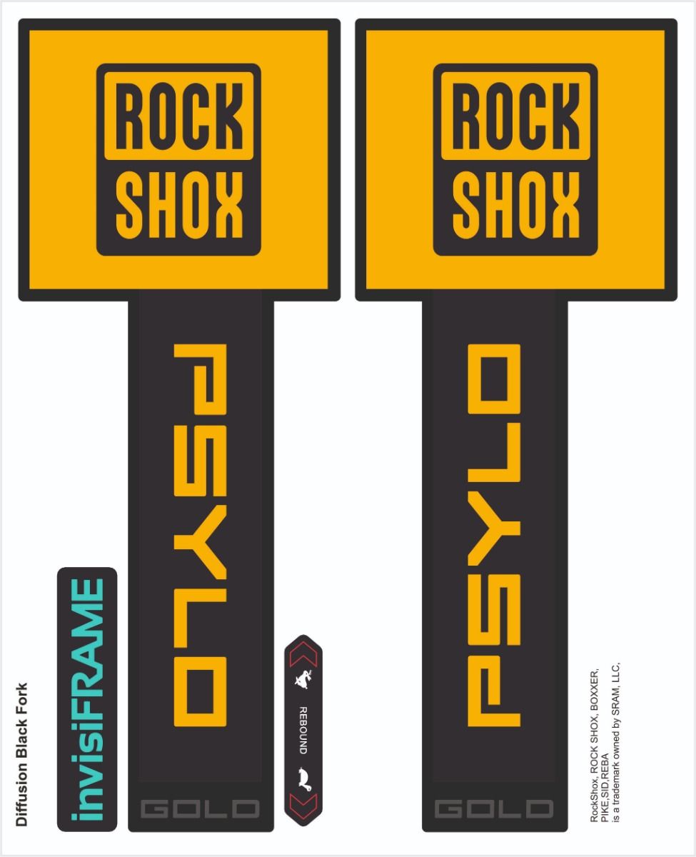 Rock Shox Psylo Gold, Diffusion 2025 Decals