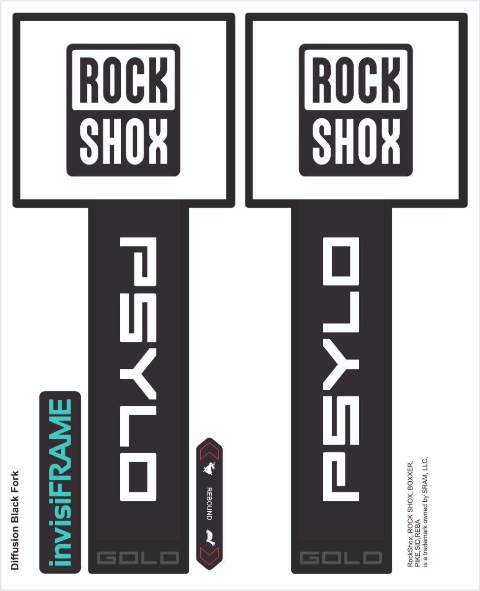 Rock Shox Psylo Gold, Diffusion 2025 Decals