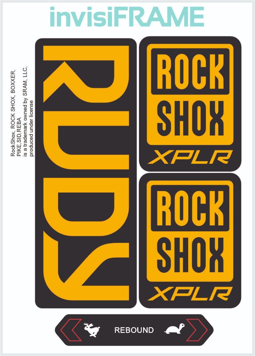 Rock Shox Rudy 2023 Decals