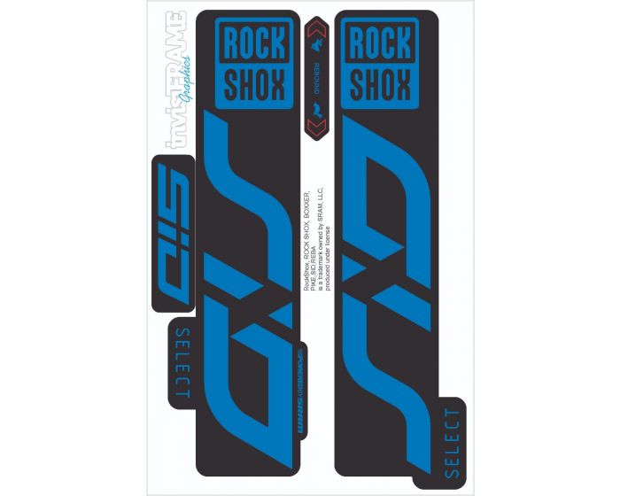 Rock Shox SID Select 2020 Decals