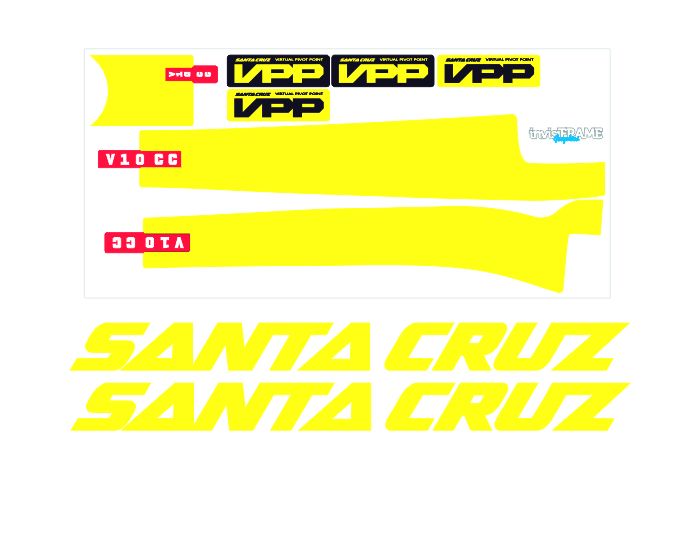 Santa Cruz V10 CC 29er 2019 Decals