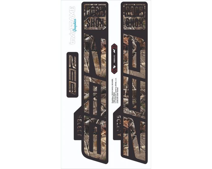 Noir - ZEB Rockshox - autocollant de fourche avant de vélo vtt, étanche Noir - ZEB Rockshox - autocollant de fourche avant de vélo vtt, étanche
