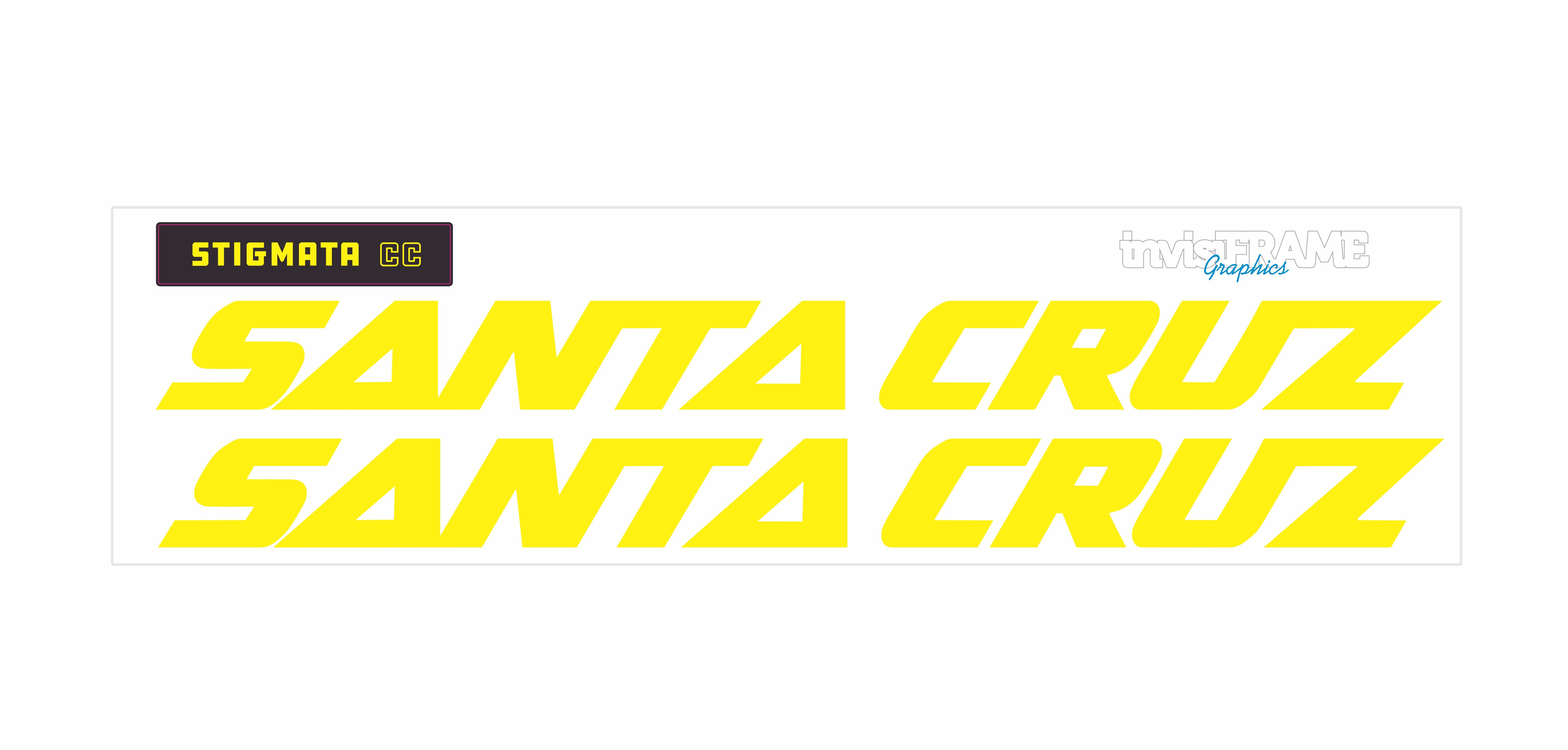 SANTA CRUZ STIGMATA CC 2019 DECALS